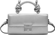 behno Micro Mary Soft Metallic Leather Crossbody Bag