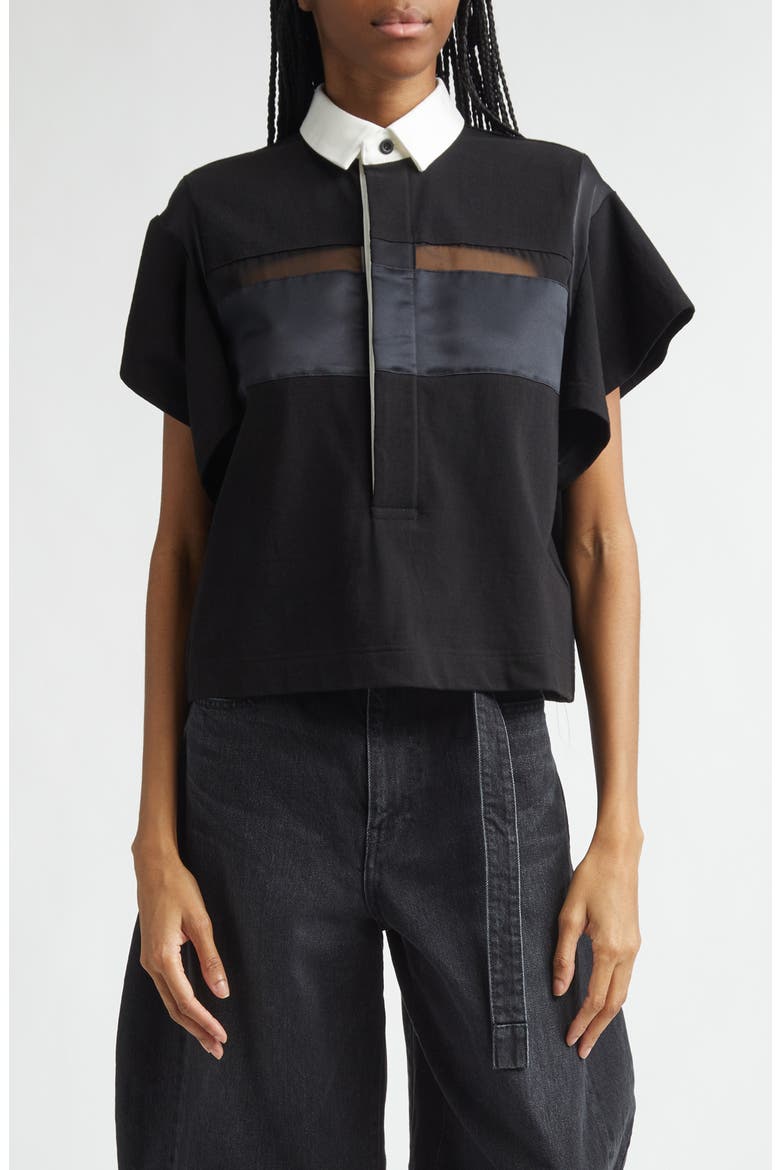 Cotton Jersey Pullover, Main, color, BLACK