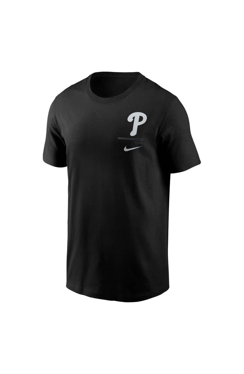 Nike Men's Nike  Black Philadelphia Phillies  Bar Loading T-Shirt, Alternate, color, Black