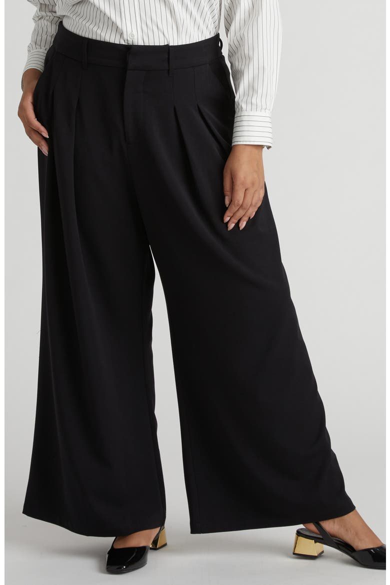 All Day Palais Wide Leg Pants, Main, color, BLACK