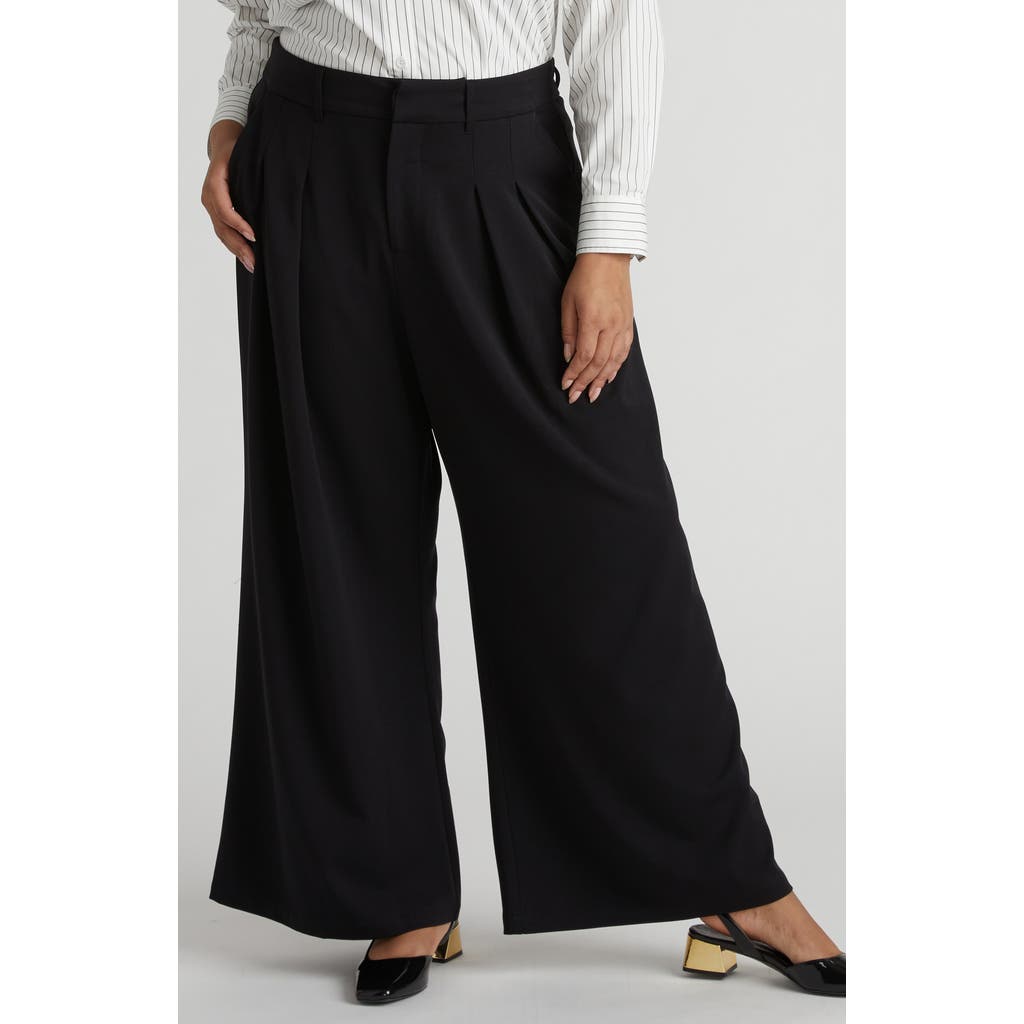 Universal Standard All Day Palais Wide Leg Pants In Black