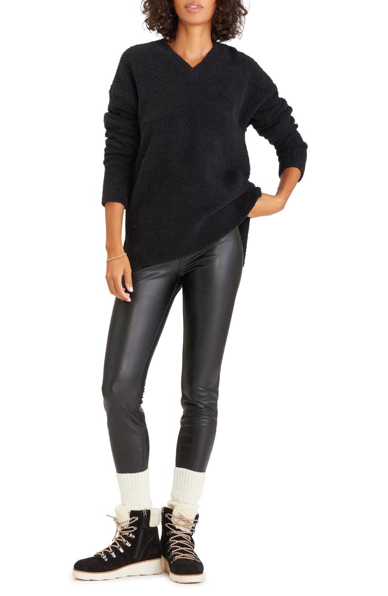 Sanctuary V-Neck Teddy Sweater, Alternate, color, 