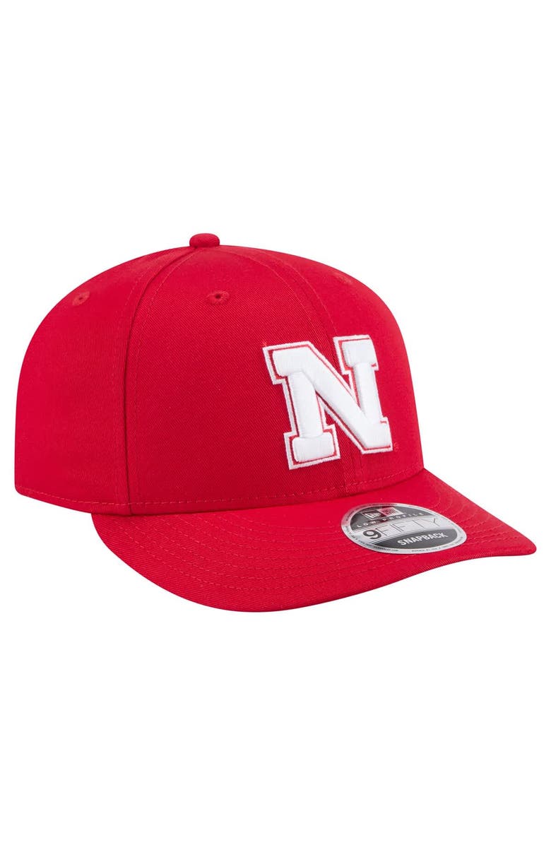 New Era Men's New Era Scarlet Nebraska Huskers Low Profile 9FIFTY Snapback Hat, Alternate, color, Scarlet