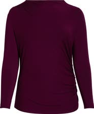 Liverpool Los Angeles Long Sleeve Ruched Jersey Top