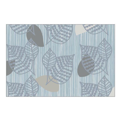 Kaplan Early Learning Company Sense Of Place Leaf Carpet In Blue