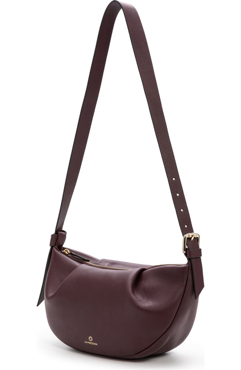 LA PORTEGNA Claudia Adjustable Strap Shoulder And Crossbody, Alternate, color, Burgundy