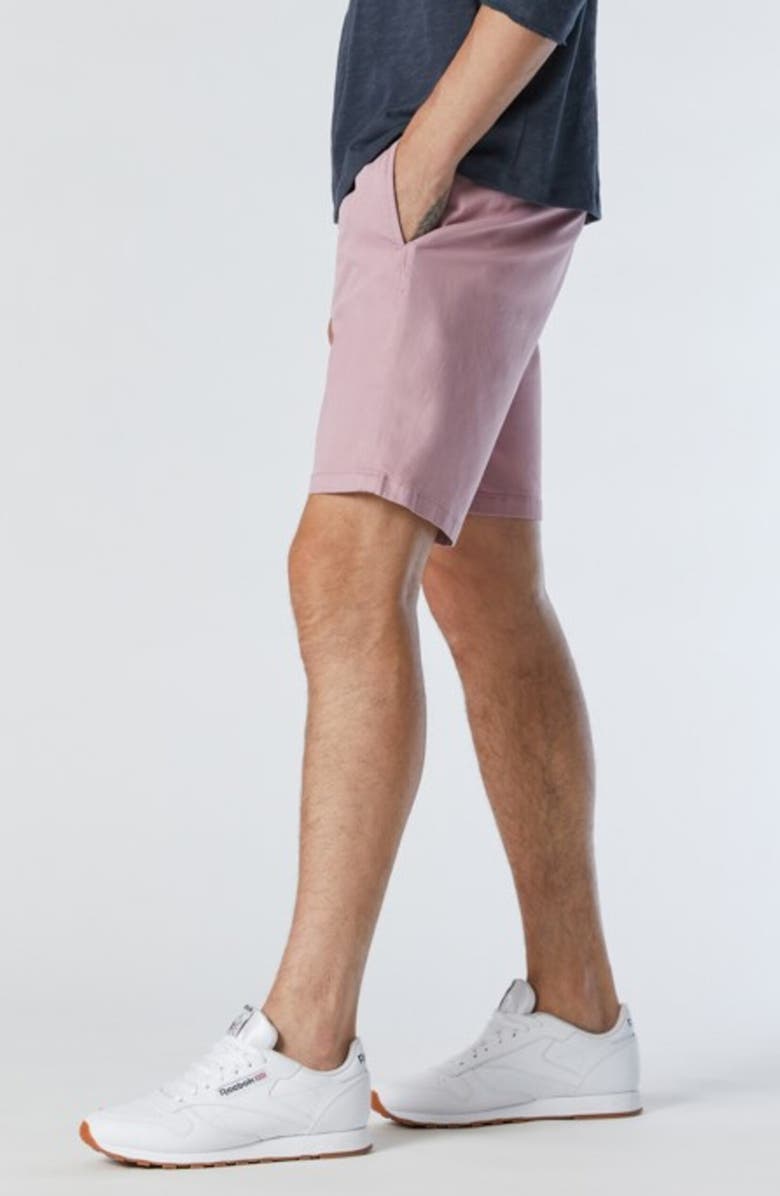 Mavi Jeans Jacob Flat Front Twill Shorts, Alternate, color, Lilas Twill