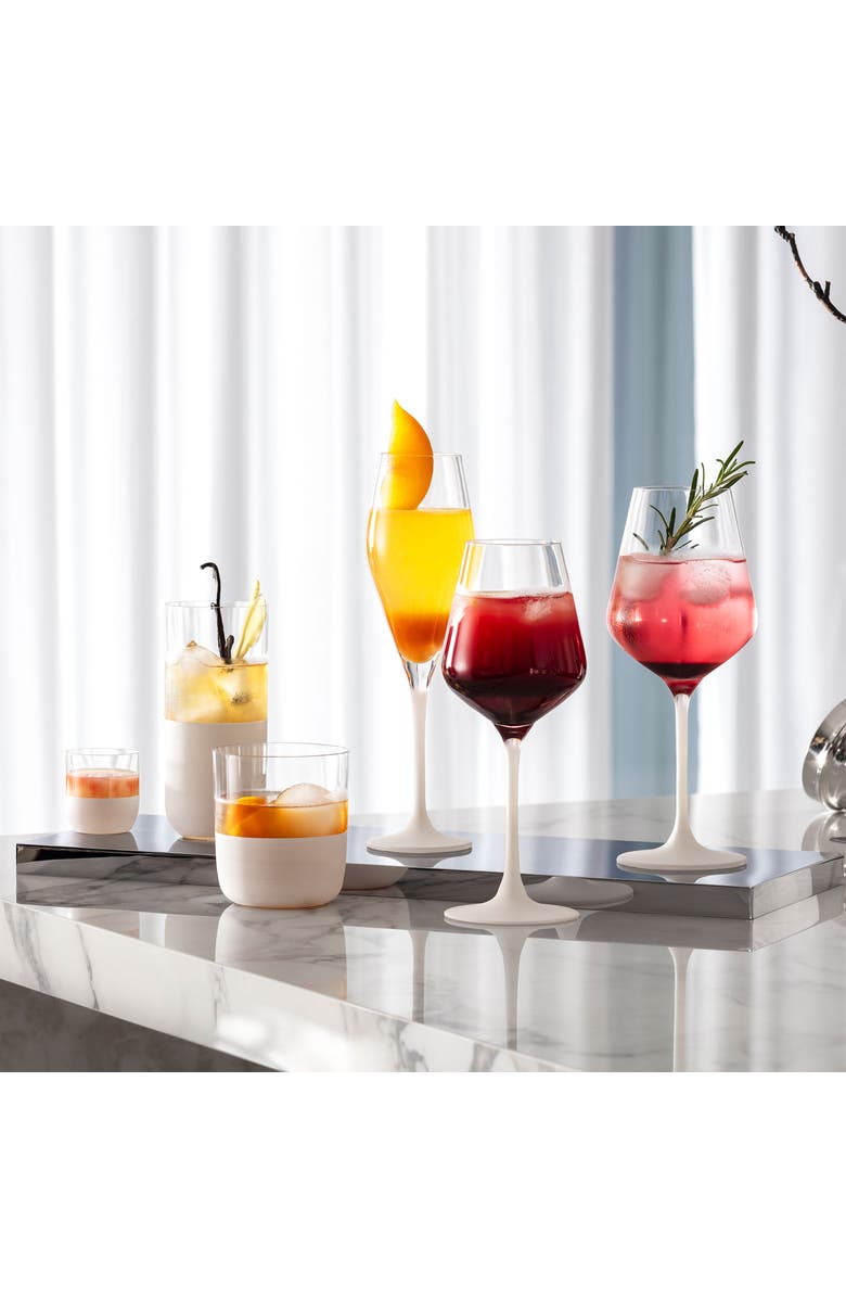 Villeroy & Boch Manufacture Rock Blanc Shot Glass Set of 4, Alternate, color, White