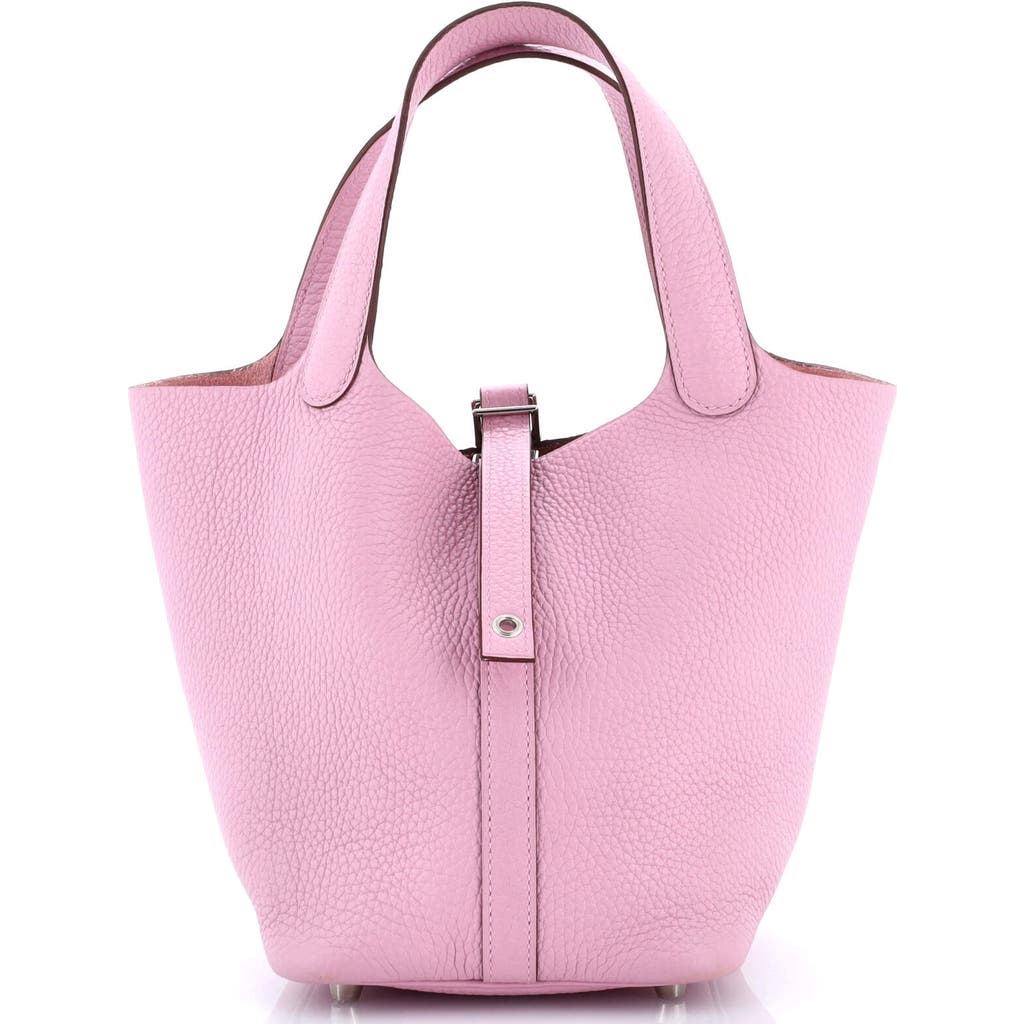 Pre-owned Hermes Hermes Picotin Lock Bag Clemence Pm In Purple