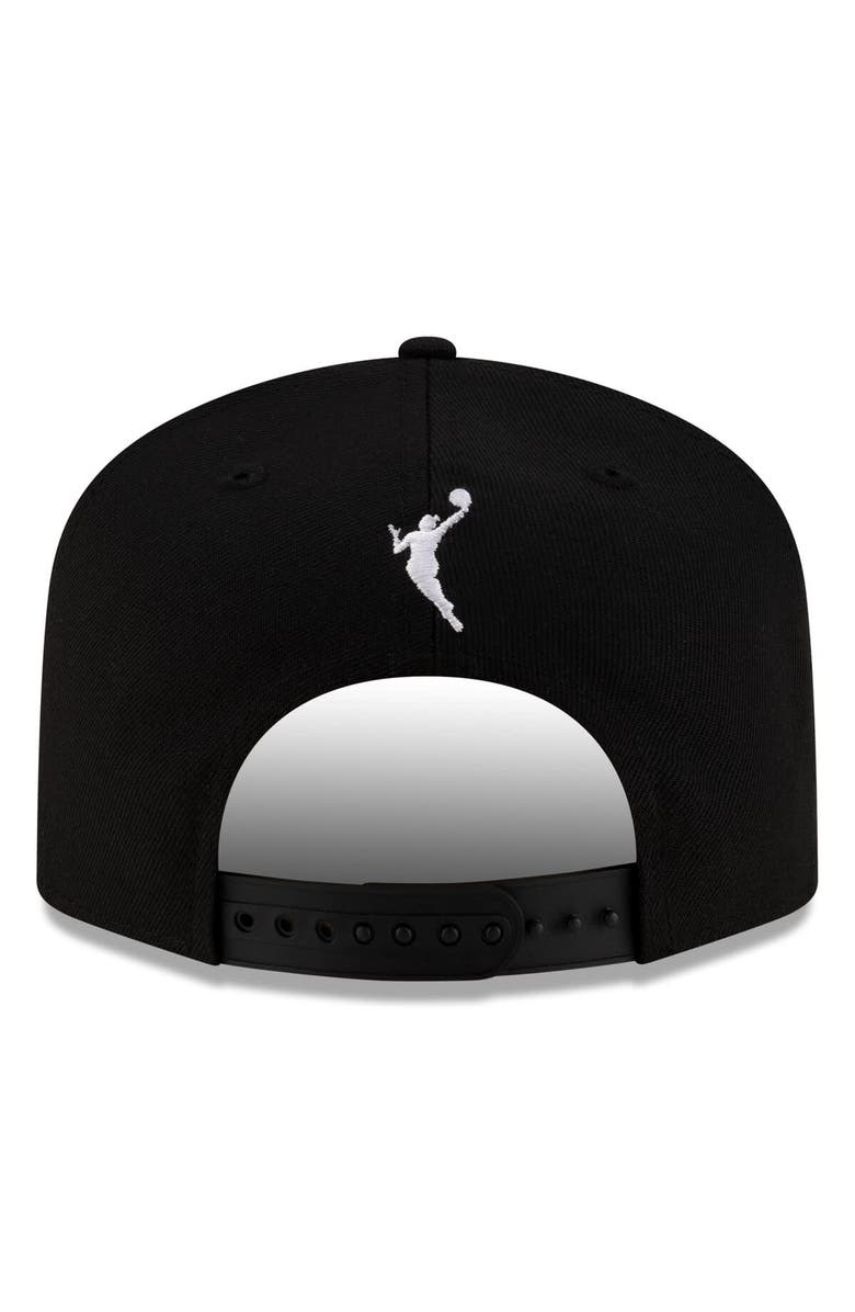 New Era Unisex New Era Black/Silver Las Vegas Aces 2025 WNBA Draft A-Frame 9FIFTY Snapback Hat, Alternate, color, 