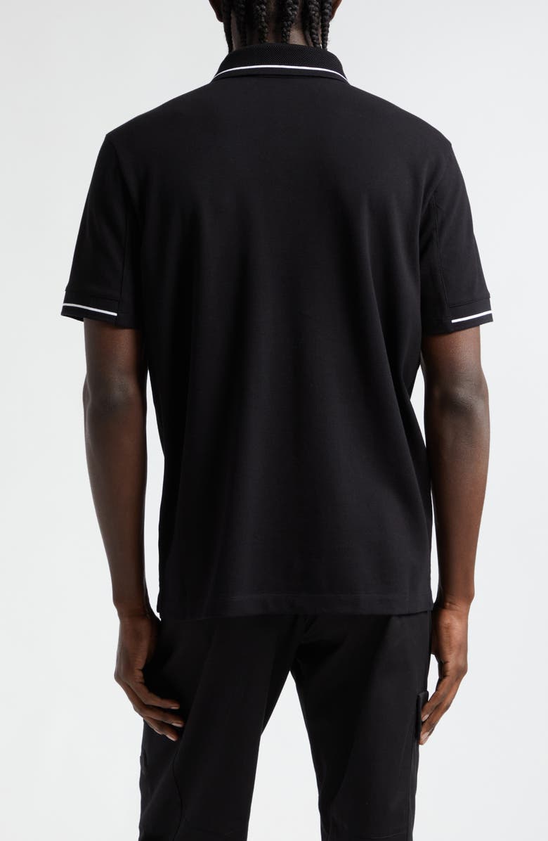Moncler Tipped Cotton Piqué Knit Polo, Alternate, color, 