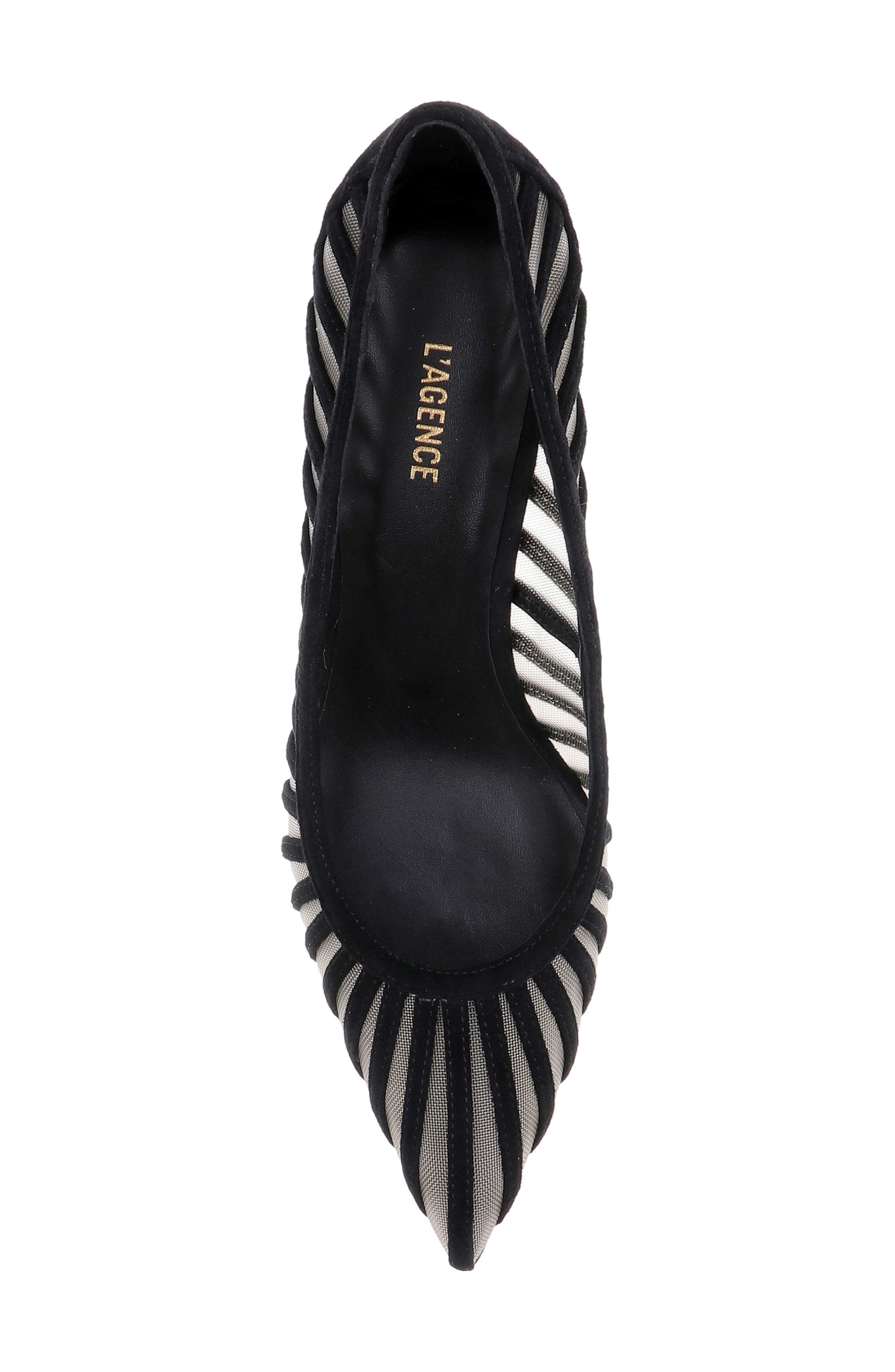 Lenox Mesh Pump, Alternate, color, BLACK SUEDE