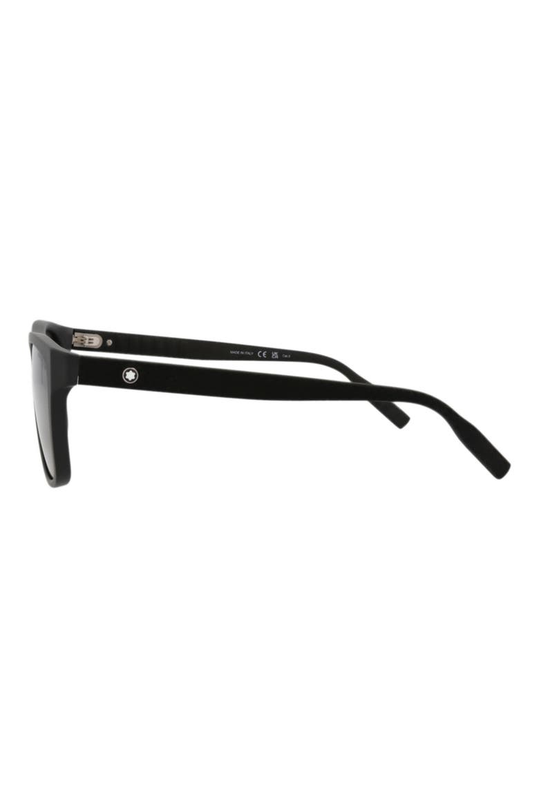 56mm Square Sunglasses, Alternate, color, BLACK BLACK GREY