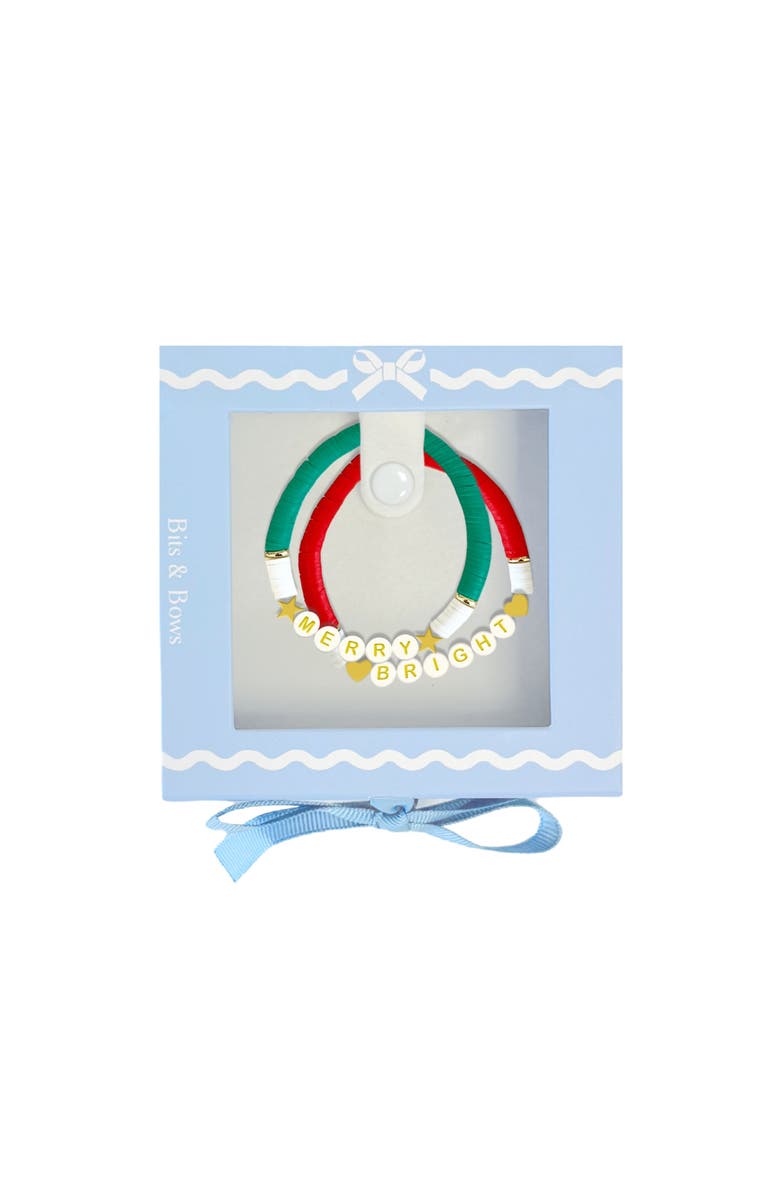 Bits & Bows Merry & Bright Bracelet Set, Alternate, color, Red