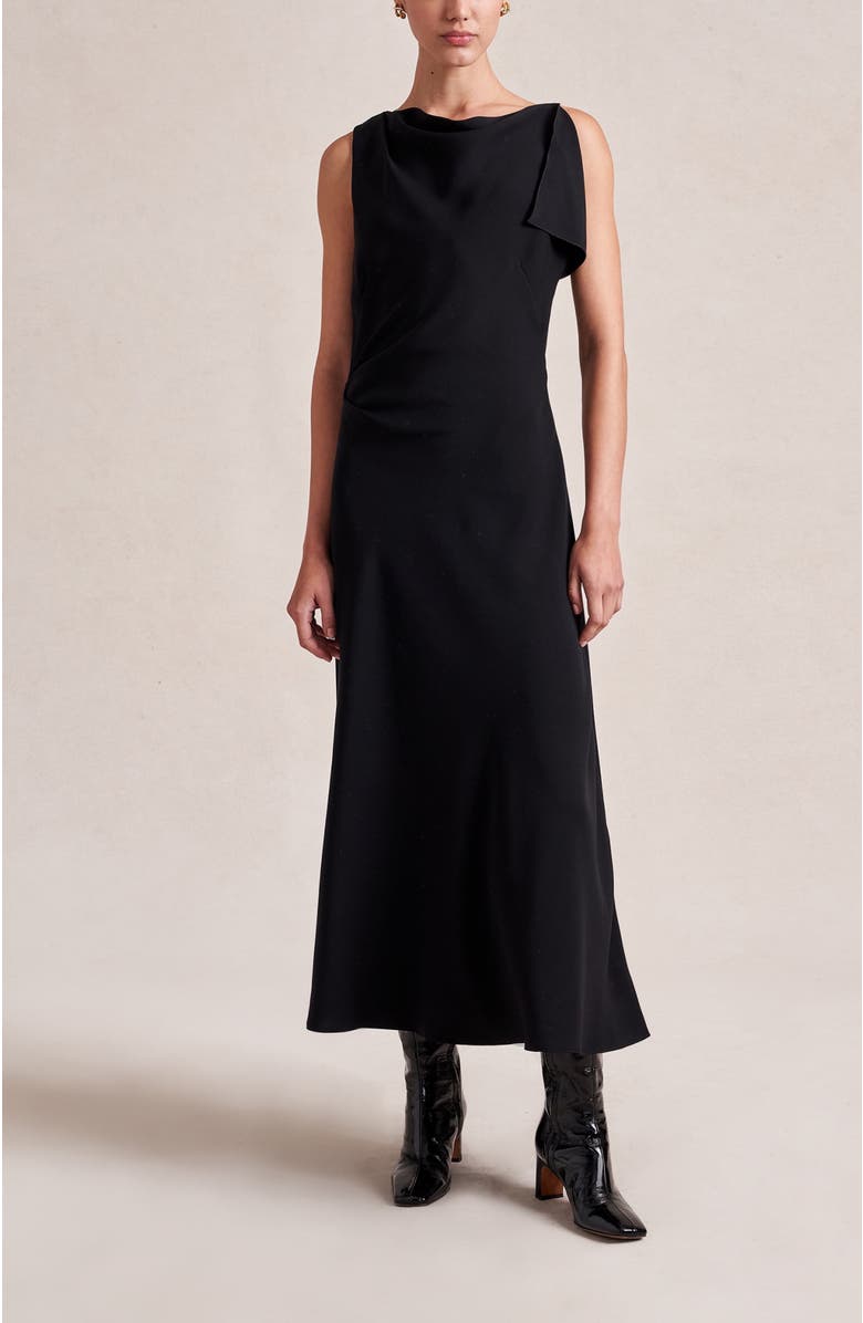La Ligne Matte Moira Dress, Alternate, color, Black