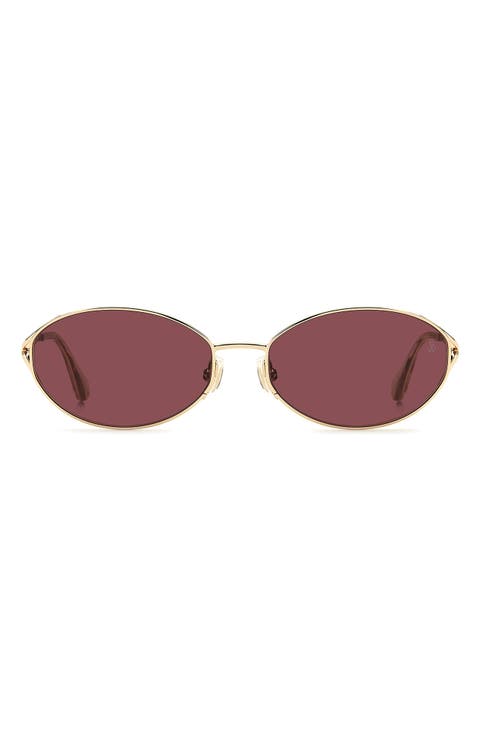 WZN 8031/G/S 56mm Oval Sunglasses