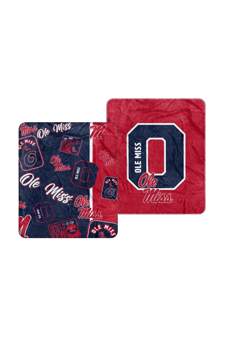 Ole Miss Rebels 50" x 60" Dream Weave Throw Blanket, Main, color, Navy