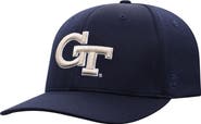 TOP OF THE WORLD Men's Top of the World Navy Georgia Tech Yellow Jackets Reflex Logo Flex Hat