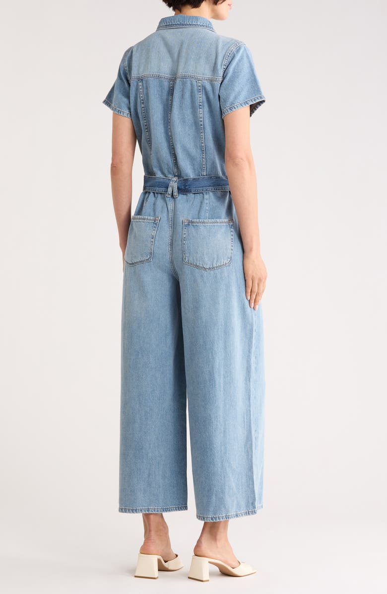 Good American Fit for Success Straight Leg Denim Jumpsuit, Alternate, color, Indigo786