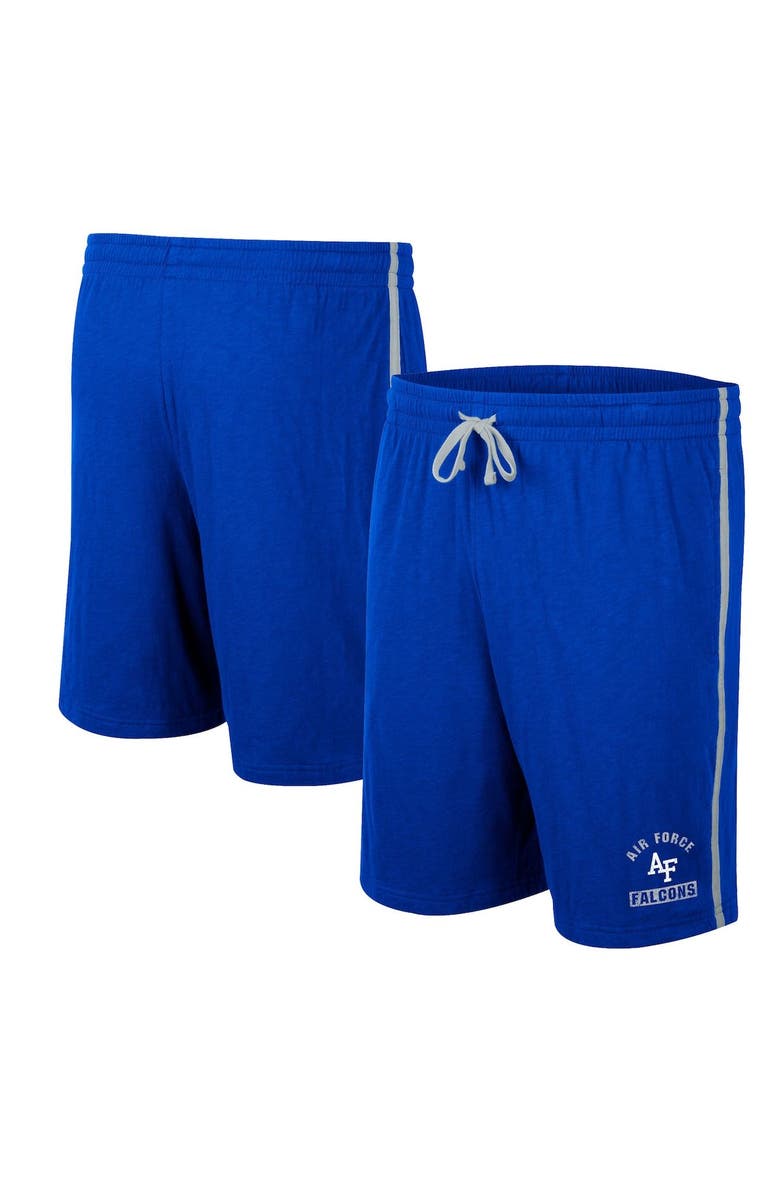 COLOSSEUM Men's Colosseum Royal Air Force Falcons Thunder Slub Shorts, Main, color, 