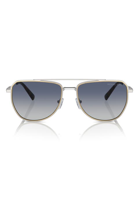 58mm Pilot Whistler Sunglasses