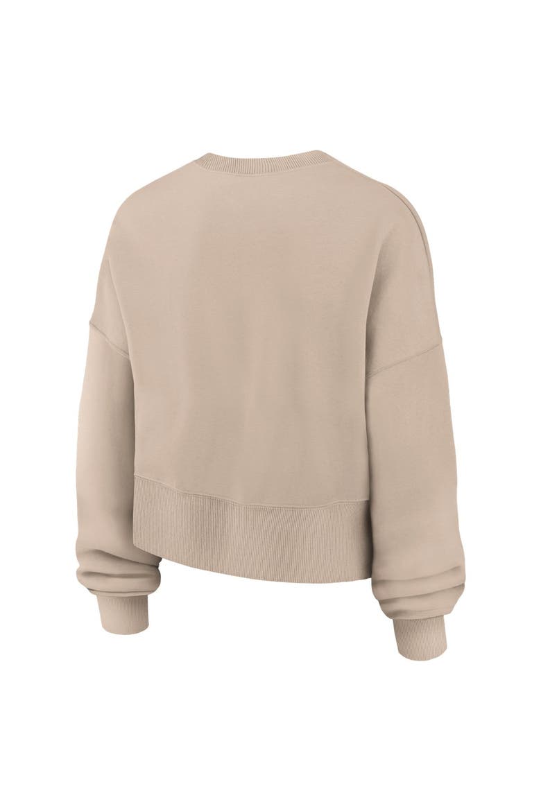 Women's Nike Tan Ohio State Buckeyes Neutral Stance Collection Oversized Phoenix Fleece Sweatshirt, Alternate, color, Tan