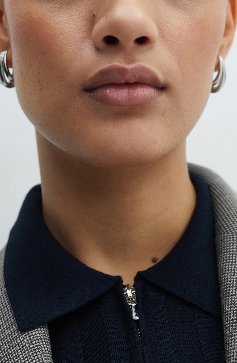 MANGO Houndstooth One-Button Blazer, Alternate, color, 