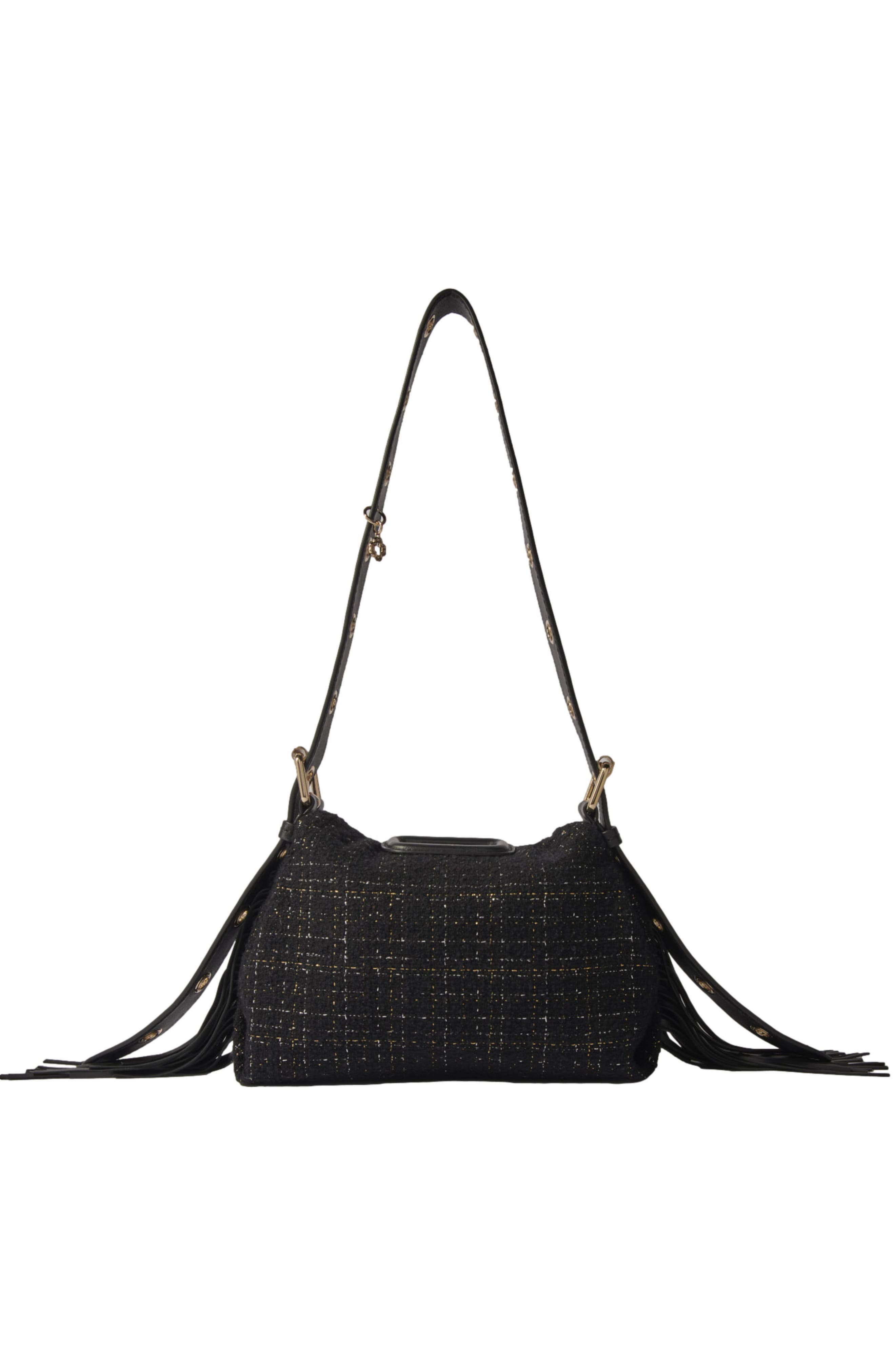 maje Tweed Miss M Mini bag, Alternate, color, 