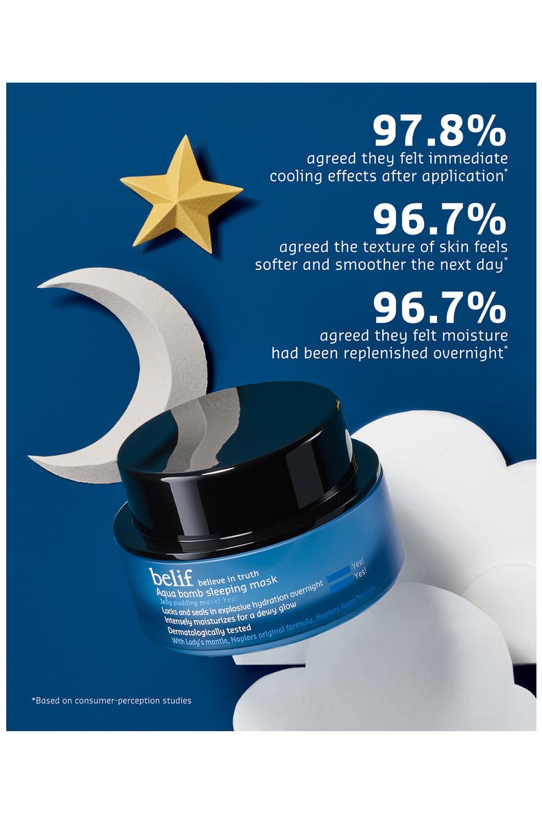 Aqua Bomb Sleeping Mask, Alternate, color, BLUE