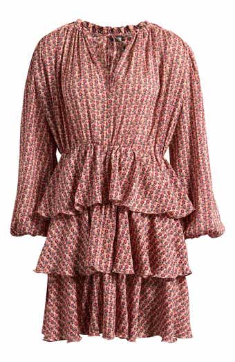 maje Rilivate Long Sleeve Minidress