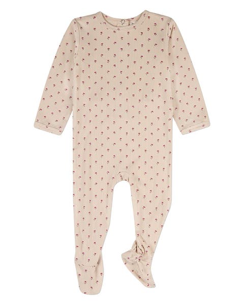 Baby Tulip Fields Back-Snap Footie