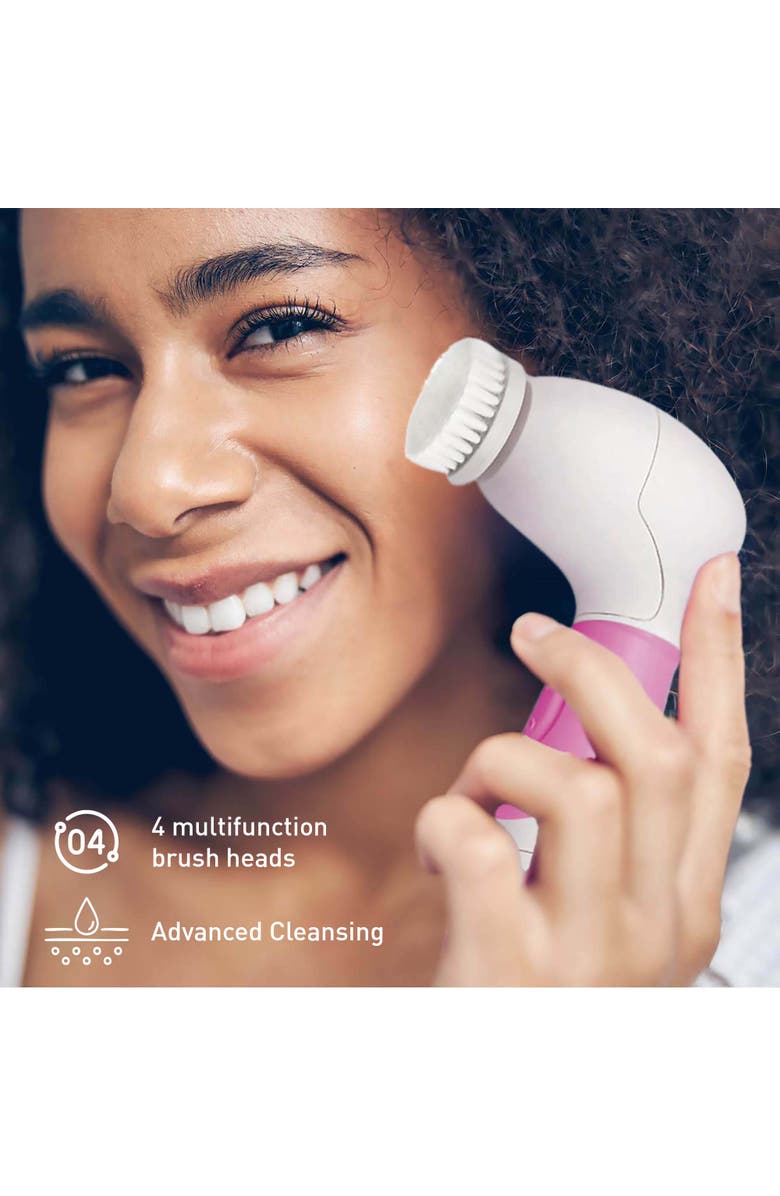 PURSONIC Advanced Facial and Body Cleansing Brush + 3 In 1 Callus Remover Bundle, Alternate, color, Pink