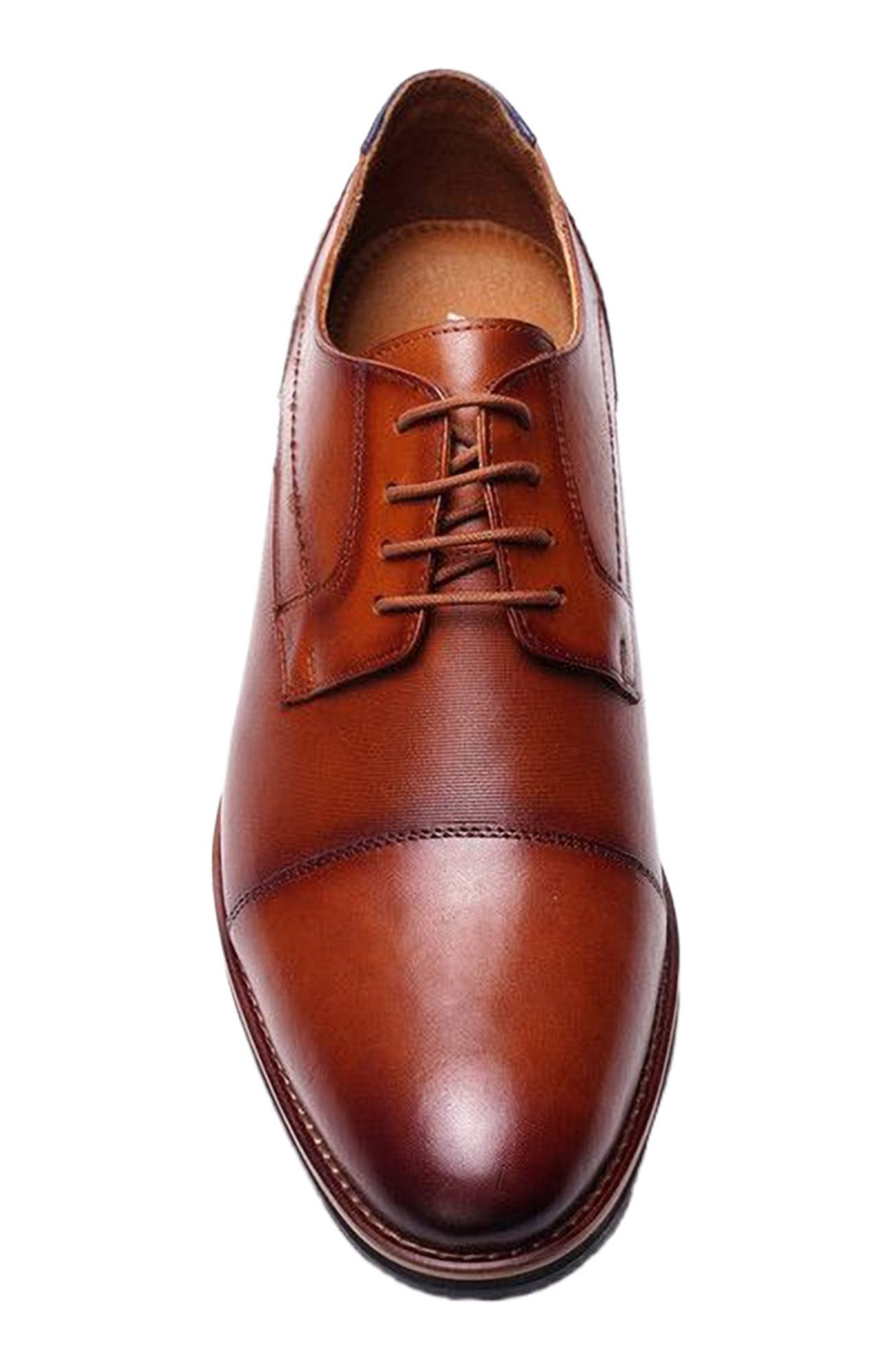 A. Veer New York Lace-up Derby, Alternate, color, Tan Leather