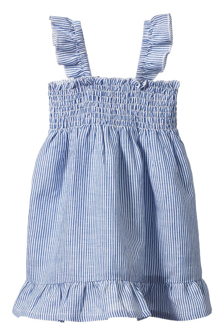 Gala Stripe Sundress, Main, color, BLUE STRIPE