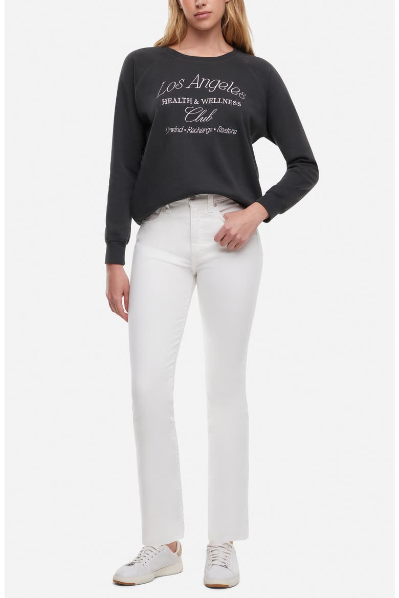 LA Wellness Club Sweatshirt, Alternate, color, BLACK