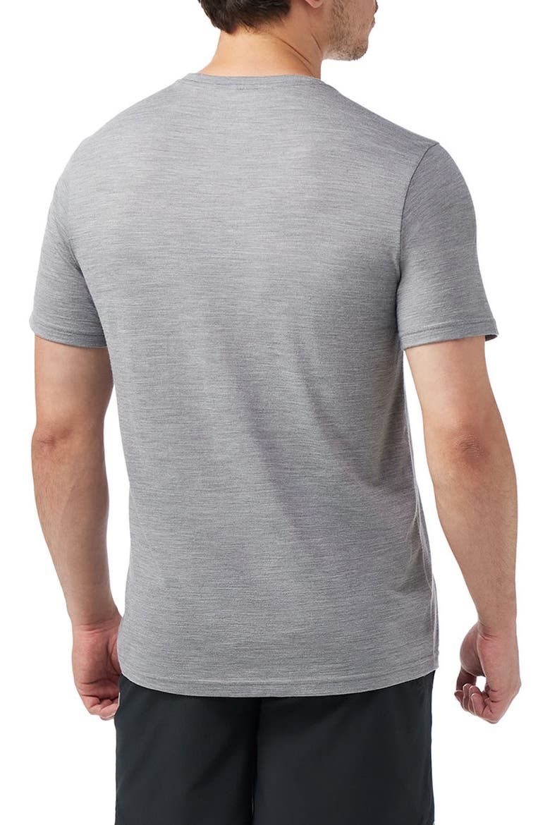 Active Performance Wool Blend T-Shirt, Alternate, color, LIGHT GRAY HEATHER