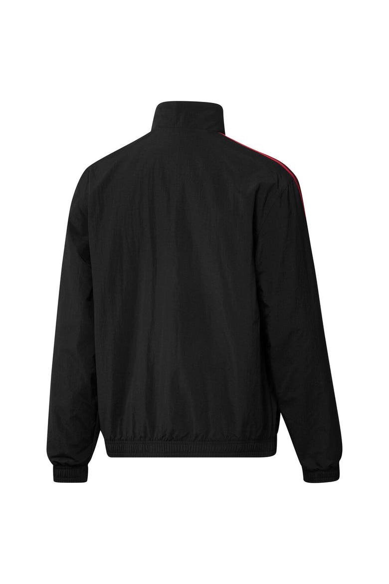 Men's adidas Black/Red Atlanta United FC 2023 On-Field Anthem Full-Zip Reversible Team Jacket, Alternate, color, Black