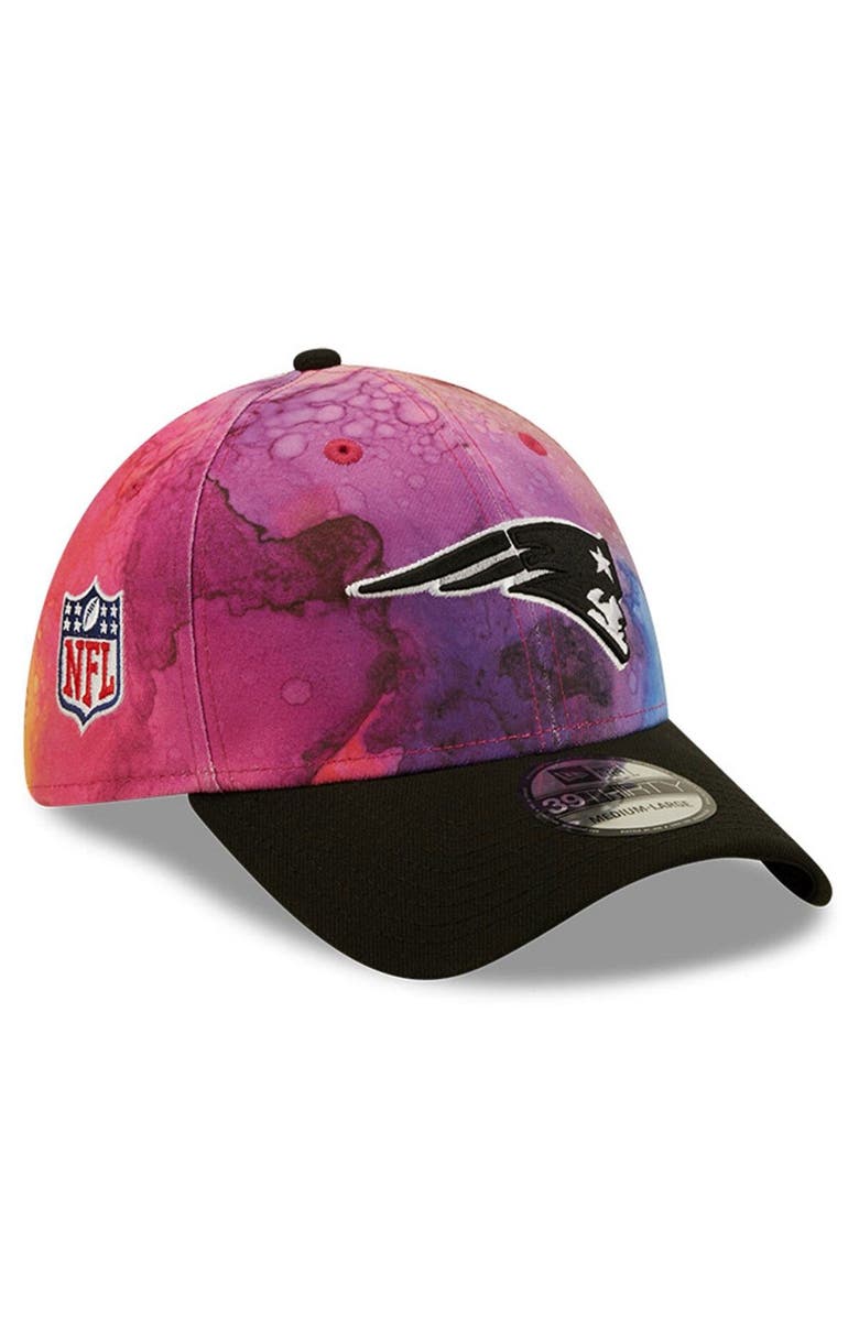 New Era Men's New Era Pink/Black New England Patriots 2022 NFL Crucial Catch 39THIRTY Flex Hat, Main, color, 