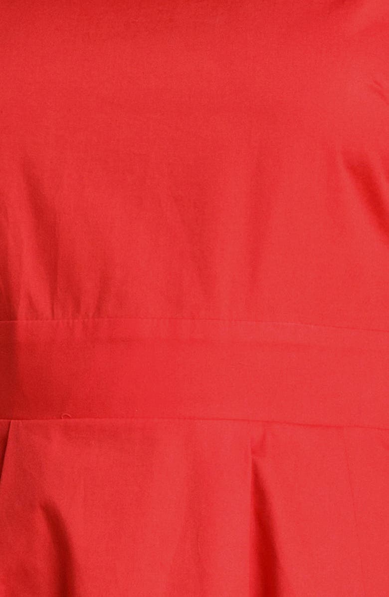 FLYING TOMATO Short Sleeve Fit & Flare Midi Dress, Alternate, color, 