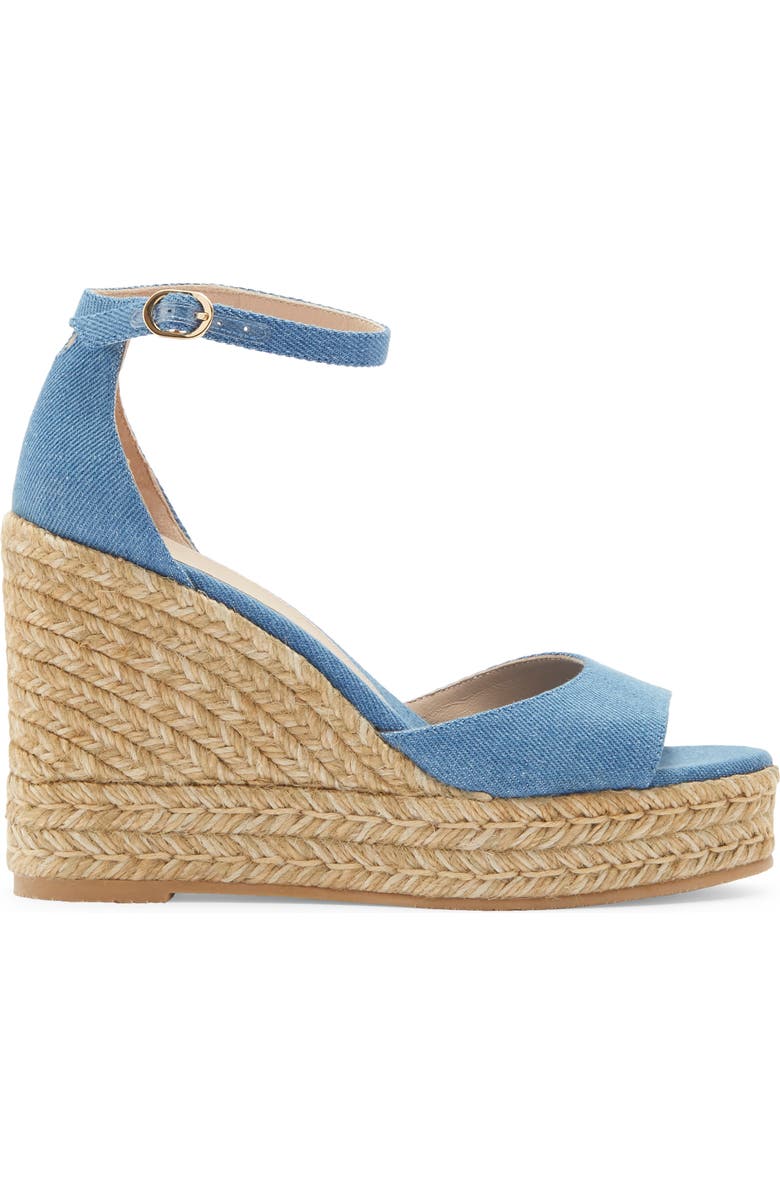 Stuart Weitzman Nudistcurve Wedge Sandal, Alternate, color, Washed