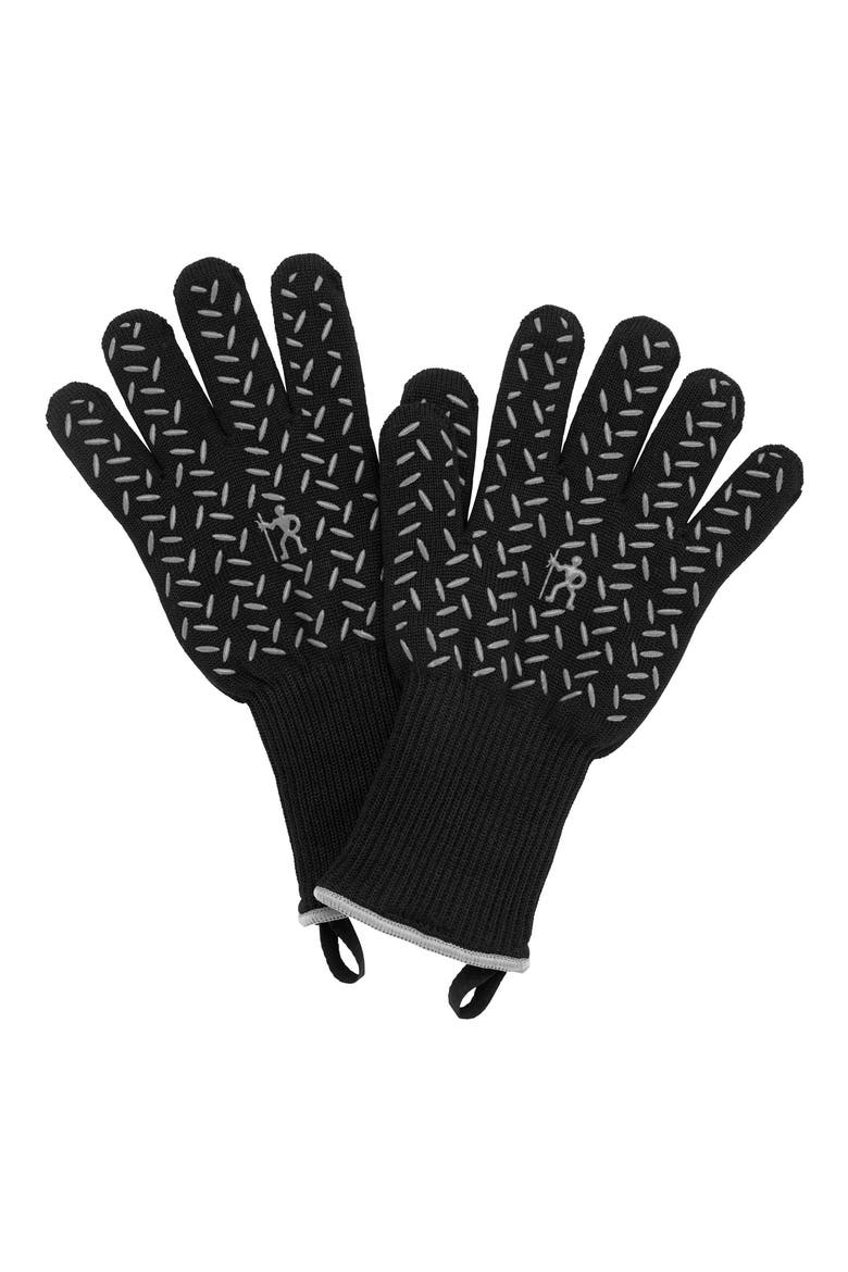 BBQ Heat Resistant Glove, Main, color, STAINLESS STEEL