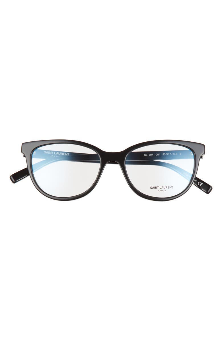 Saint Laurent 53mm Optical Glasses, Main, color,