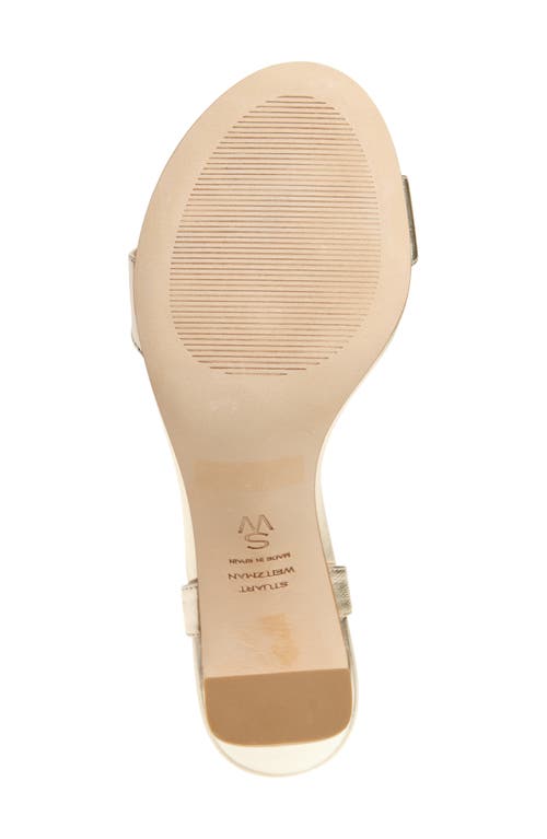 Stuart Weitzman Babette 85 Ankle Strap Sandal In Neutral