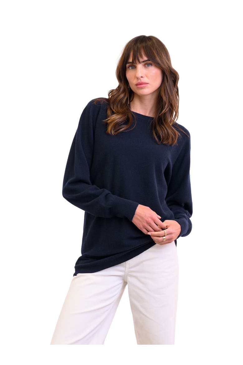 Geelong Slash Neck Sweater, Alternate, color, DARK NAVY