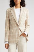 Eleventy Plaid Wool Blend Blazer
