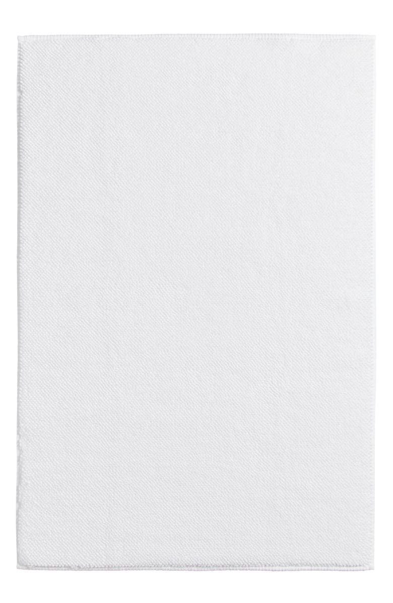 Nordstrom Luxury Woven Cotton Bath Mat, Main, color, White