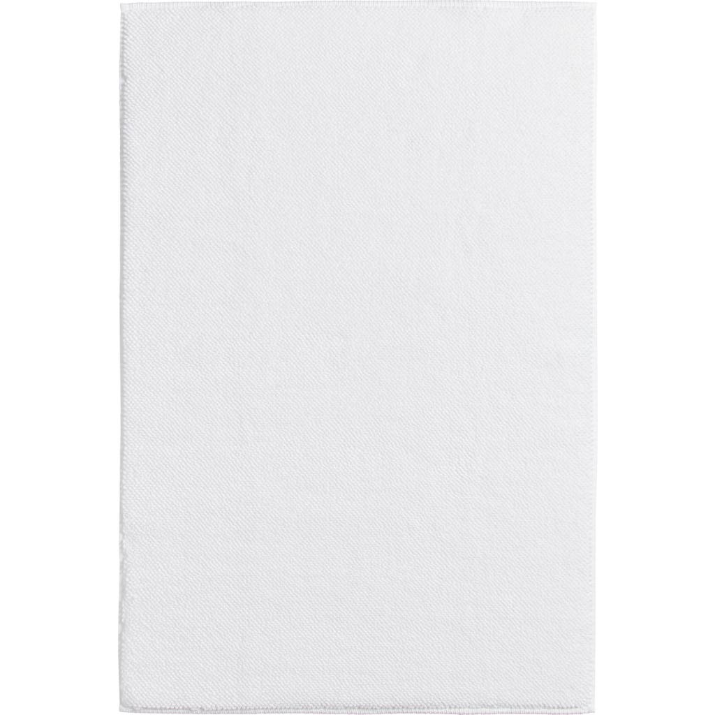 Nordstrom Luxury Woven Cotton Bath Mat In White