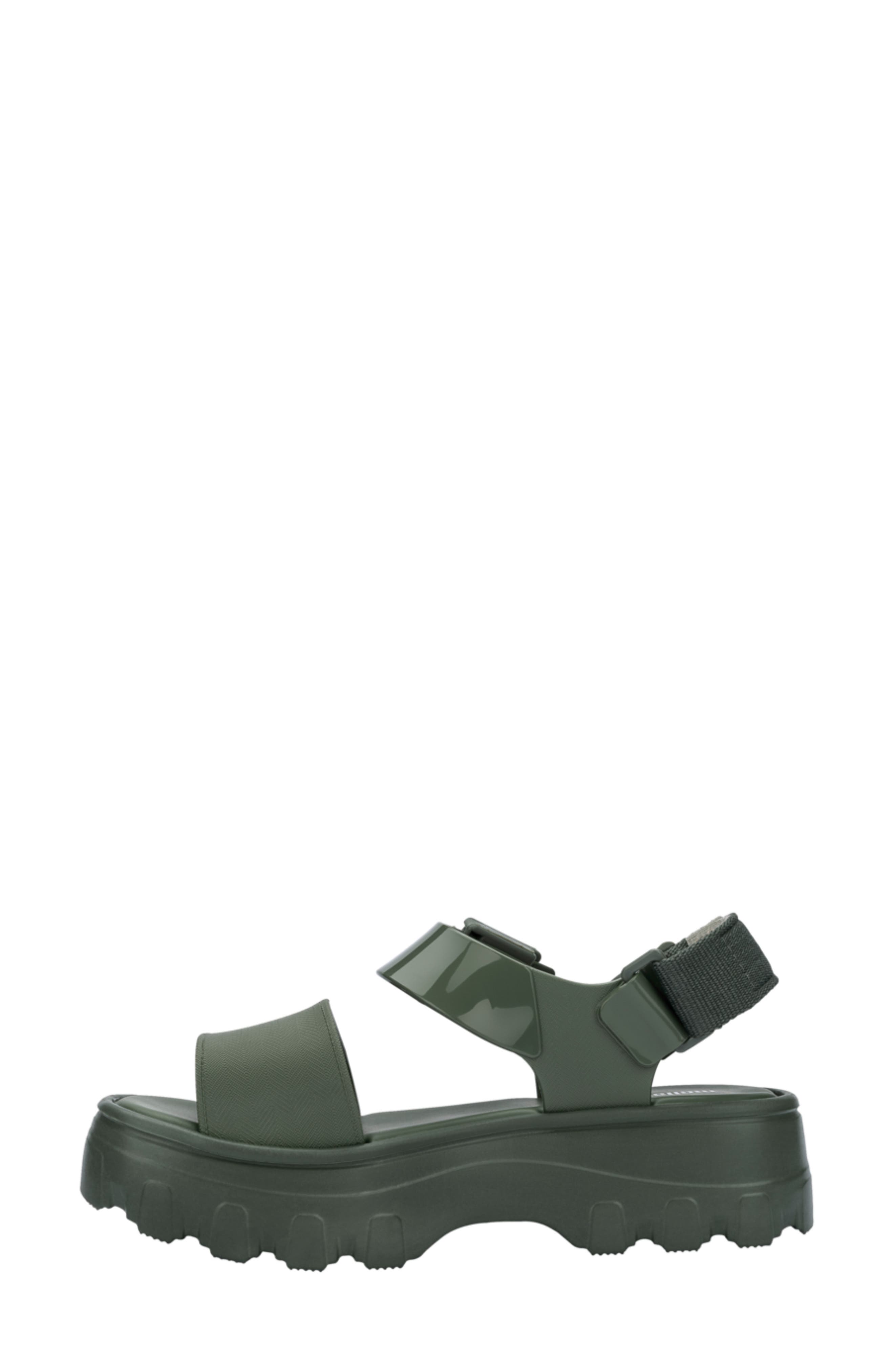 Kick Off Platform Sandal, Alternate, color, GREEN