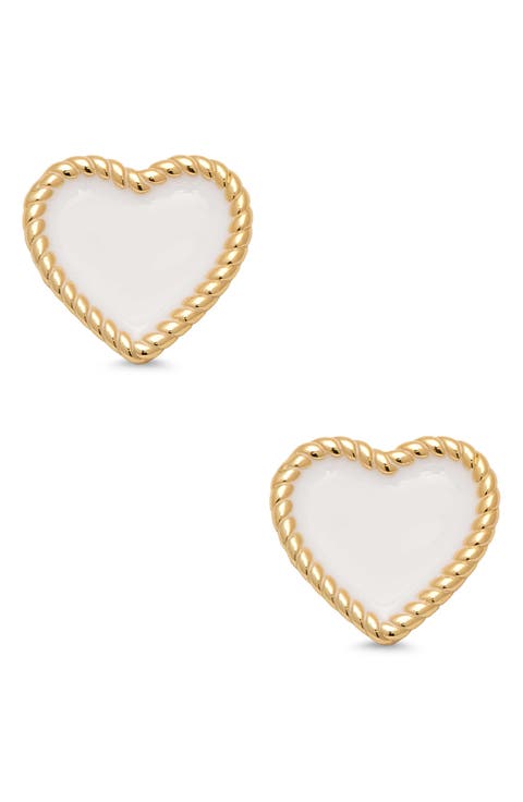 Kids' Heart Twist Stud Earrings