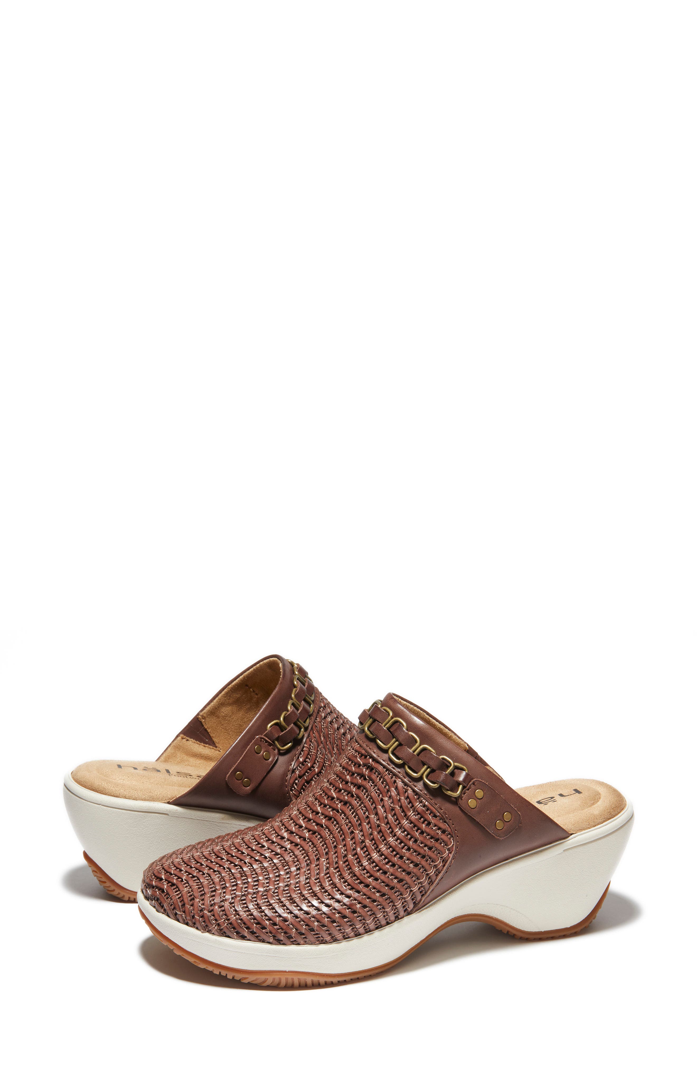 Chloe Clog, Alternate, color, DARK BROWN